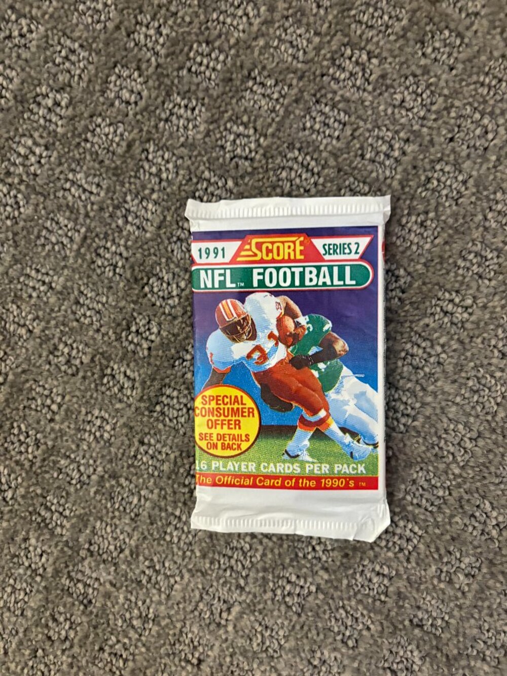 BRAND NEW 1991 Score NFL Football Series 2 Unopened Pack - 16 Cards